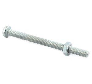 Perno cocina con tuerca 3/16x2 1/2'' zincado 20 unidades Arnik
