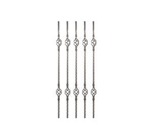 Balaustro 90 cm 2 piñas 5 unidades Ferromir