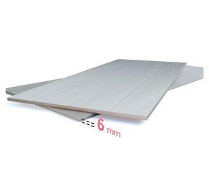 Plancha volcanboard textura ranurada 6x1200x2400 mm Volcán
