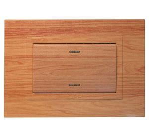 Placa armada interruptor 16A 9/24 Zen concept madera H1 Kalop