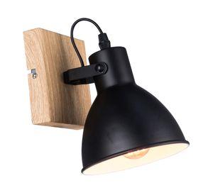 Aplique 1L E27 Factory negro