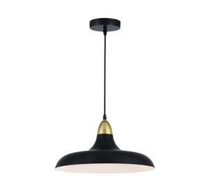 Lámpara colgar 1L E27 Puconci negro