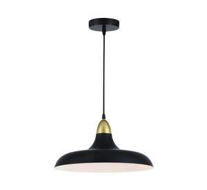 Lámpara colgar 1L E27 Puconci negro