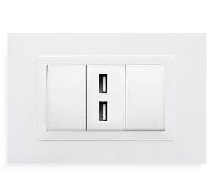 Placa armada USB doble KS40490 blanco Kalop