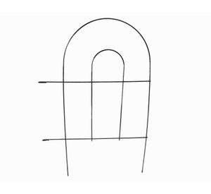 Cerca jardín 46x31 cm arcos negro Outzen