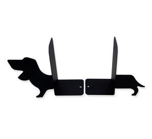 Sujeta libros 27,5 cm perro negro Ducasse.