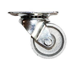 Rueda 50 mm placa gris Gevemac