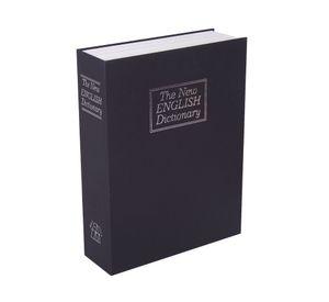 Caja de valores 15,5x,24x5,5 cm Tipo diccionario negro Arnik
