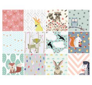 Vinilo adhesivo 15x15 cm Kids 12 unidades