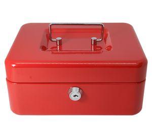 Cofre porta valores 9x20x16 cm mediano rojo Arnik