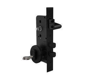 Cerradura embutida 1080960RR+K.D negro