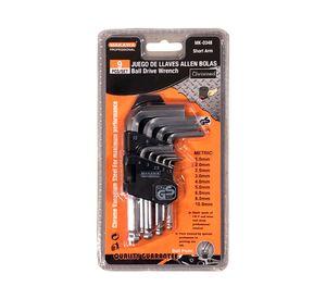 Llave allen 9 piezas Makawa