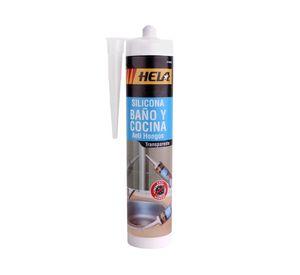 Sellador baño y cocina 280 ml transparente Hela
