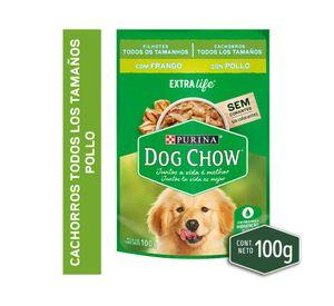 Alimento h煤medo cachorro 100 gr pollo Dog Chow