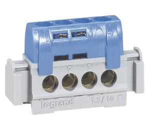 Regleta conexión 25 mm azul Legrand