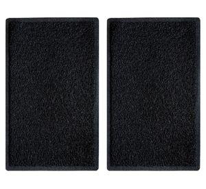 Limpiapiés 40x60 cm Spaguetti negro 2 unidades
