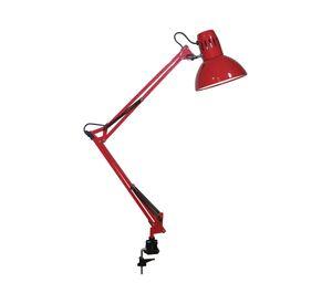 Lámpara escritorio 1L E27 movible rojo