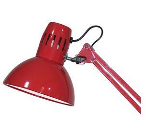 Lámpara escritorio 1L E27 movible rojo