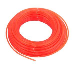 Nylon orilladora 15 m 2.4 mm naranjo