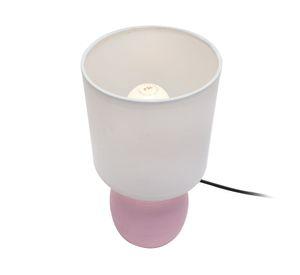 Lámpara sobremesa 1L E27 rosado
