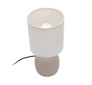 Lámpara sobremesa 1L E27 concreto crudo