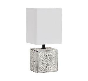 Lámpara sobremesa 1L E27 cubo