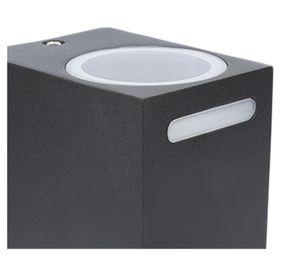 Aplique 2L GU10 Burne negro