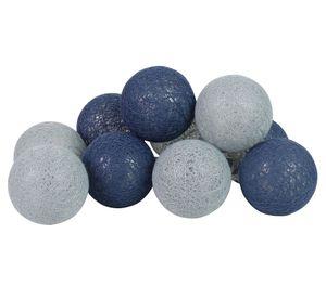 Guirnalda LED 10L esfera azul