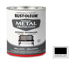 Esmalte anticorrosivo 946 ml Metal Protection negro brillante Rust-Oleum.