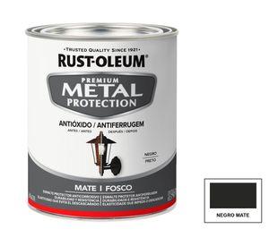 Esmalte anticorrosivo 946 ml Metal Protection negro mate Rust-Oleum.