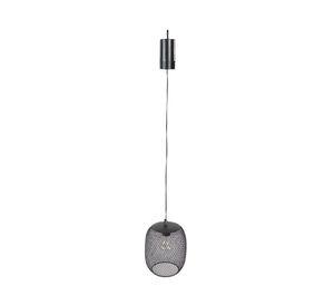 Lámpara colgar LED malla negro