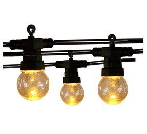 Guirnalda LED 3W 5.6 m 20L luz cálida negro/transparente