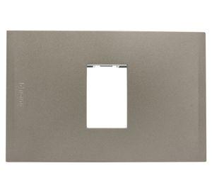 Placa 1 módulo + soporte Nobile terra Bticino