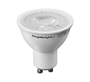 Ampolleta bright LED 5,5W GU10 luz cálida PAR16 Megabright