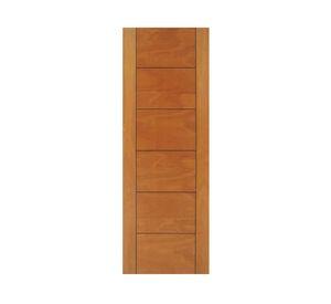 Puerta interior barnizada Capri III Enchapada 70x200 cm Itma.