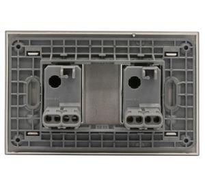 Placa armada interruptor doble 10A Nóbile terra Bticino