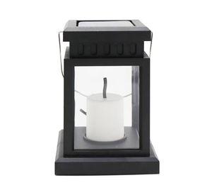 Lámpara decorativa solar LED 1L Fanal negro Pro Outdoor.