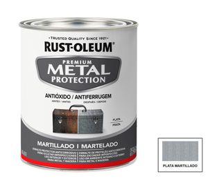 Esmalte anticorrosivo 946 ml Metal Protection plata martillado