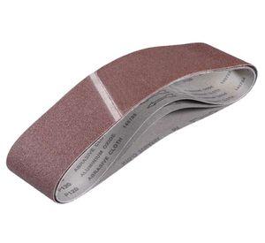 Banda de lija grano 100x915 mm grano 60-80-120 3 piezas KWB