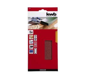 Set 5 Lijas abrasivas 115x230 mm Grano 80