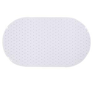 Piso ducha 39x69 cm Ovalado Rombos blanco Cotidiana.