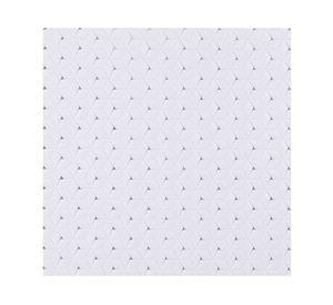 Piso ducha 39x69 cm Ovalado Rombos blanco Cotidiana.
