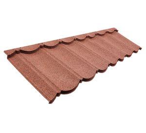 Teja gravillada Treviso rojo 0,4 x 420 x 1340 mm
