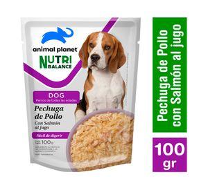 Alimento h煤medo perro 100 gr pollo Animal Planet NB.