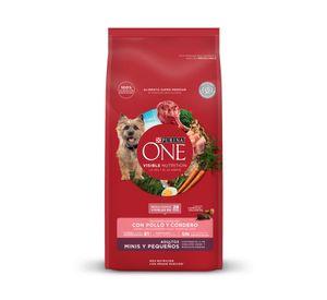 Alimento perro adulto 2 kg mini/peque帽o pollo y cordero Purina One.