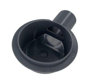 Pileta cuadrada 10x10 cm 40 mm trampa PVC gris
