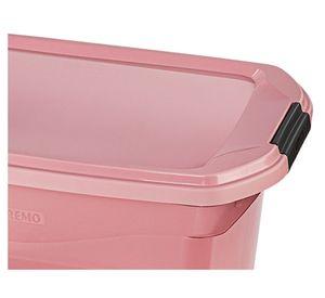 Caja organizadora 29 litros rosa San Remo.