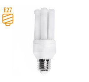 Ampolleta Led 9W E27 luz cálida Mini tubo