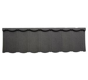 Teja gravillada Treviso negro 0,4 x 420 x 1340 mm