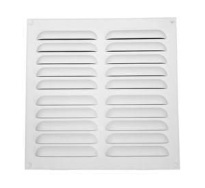 Celosía plana plástico 20x20 cm blanco
